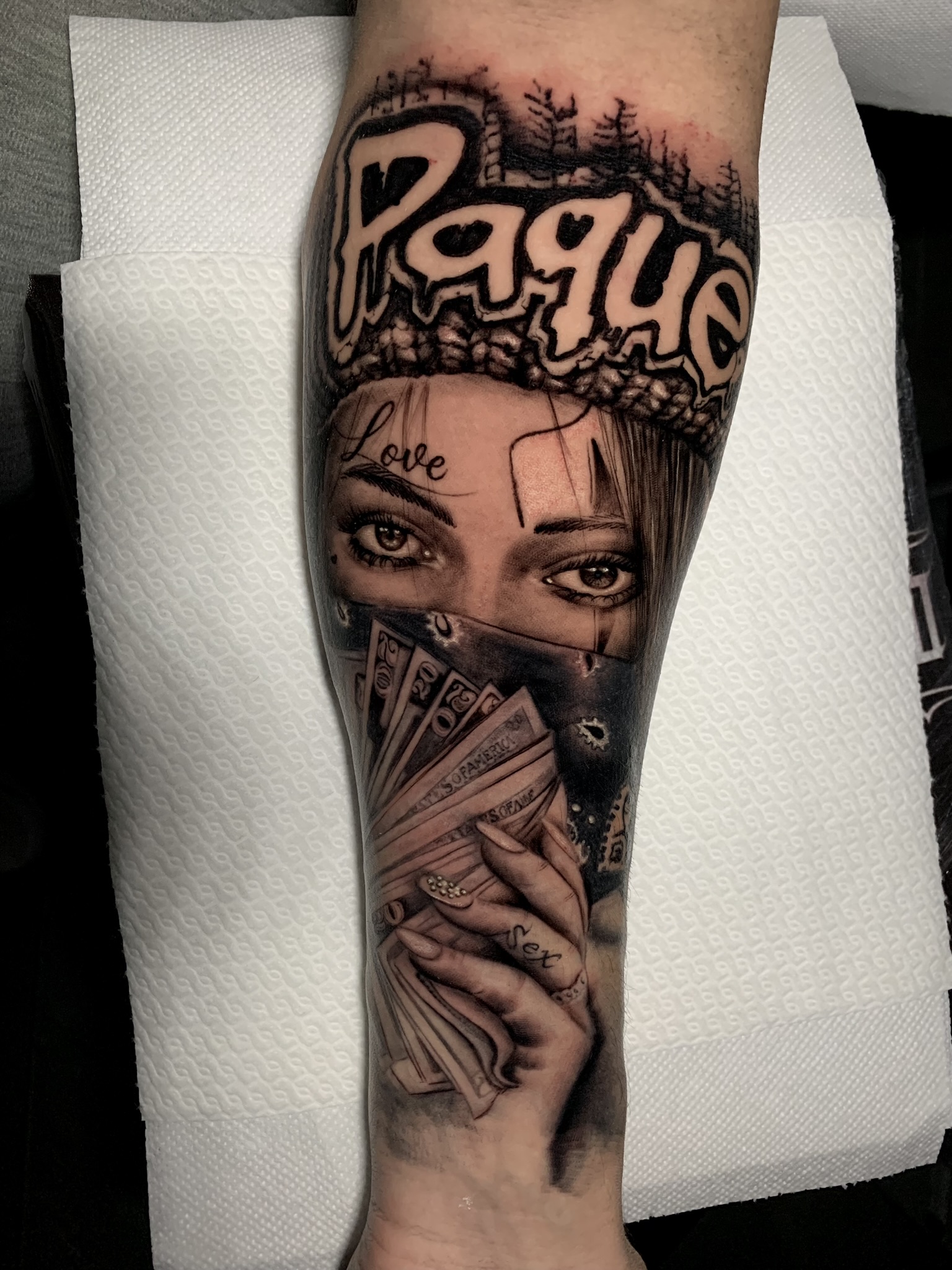 Black & gray realism — lavoro 25, Carlitos Junior Ink Roma